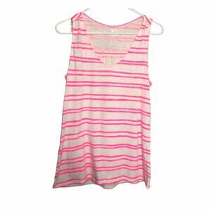 JCP Women's  Striped V-Front Sleeveless
 Sz M